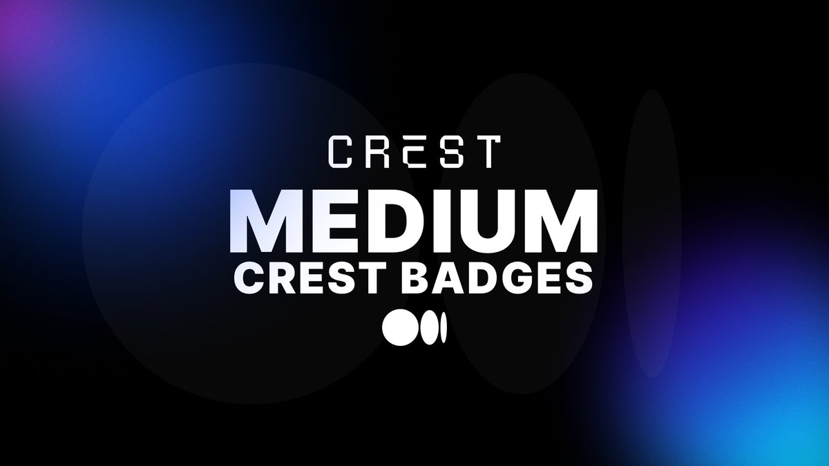 We are glad to present you.. the 3 first limited NFT Badges of the Crest Kingdom 🏰✨

💝⚡️ 3 Maven (WL) roles are to win by interacting with this tweet 

Read now => medium.com/@playCrest/cre…