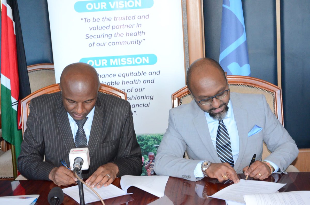 HonKangata's tweet photo. NHIF and my county have today established " Kangata care ". It is  medical insurance cover - 1. Free to 20k Muranga households 2. Caters inpatient/ outpatient, dental ,optical and last expense cash of  100k payable to principal member plus dependants .FIRST IN KENYA https://t.co/Sx4qFpvUJE