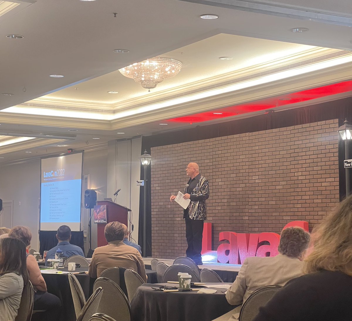 Starting my week at @LavaCon in New Orleans! Excited to hear from great speakers.  

#ContentStrategy #LavaCon22