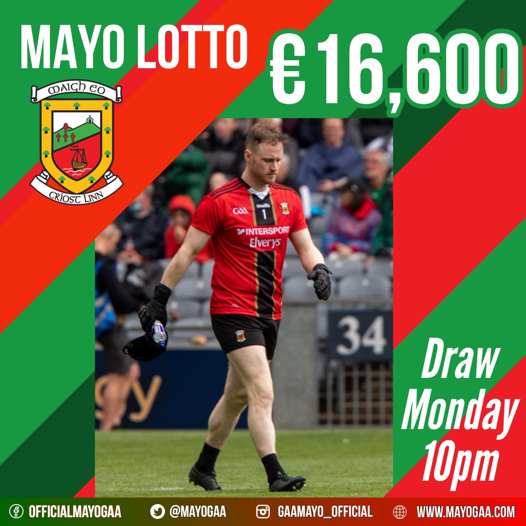 MayoGAA's tweet photo. Tonight π£πππ€π©π¨π is β¬ππ,6ππ
πππ
Play Here: https://t.co/xXMTgfXuP2
#playsupportwin #mayogaa #smartlotto https://t.co/EmZSy3punv