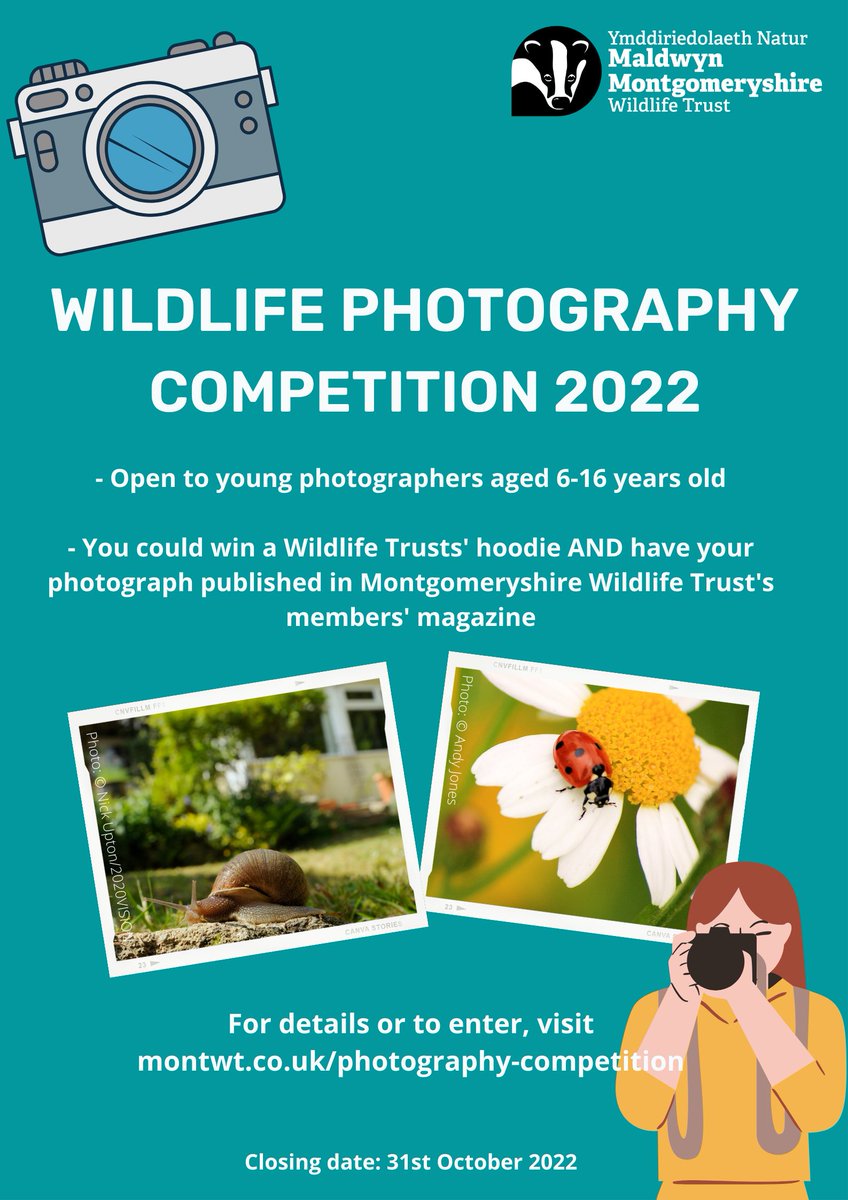 Looking for FREE kids’ half-term FUN in the FRESH AIR? 🤔Today’s your last chance to enter our Wildlife Photography Competition 🌞📷🍄🐾🍁 Details below 👇 montwt.co.uk/photography-co… #MondayMotivations #LoveWildlife #NaturePhotography #HalfTerm