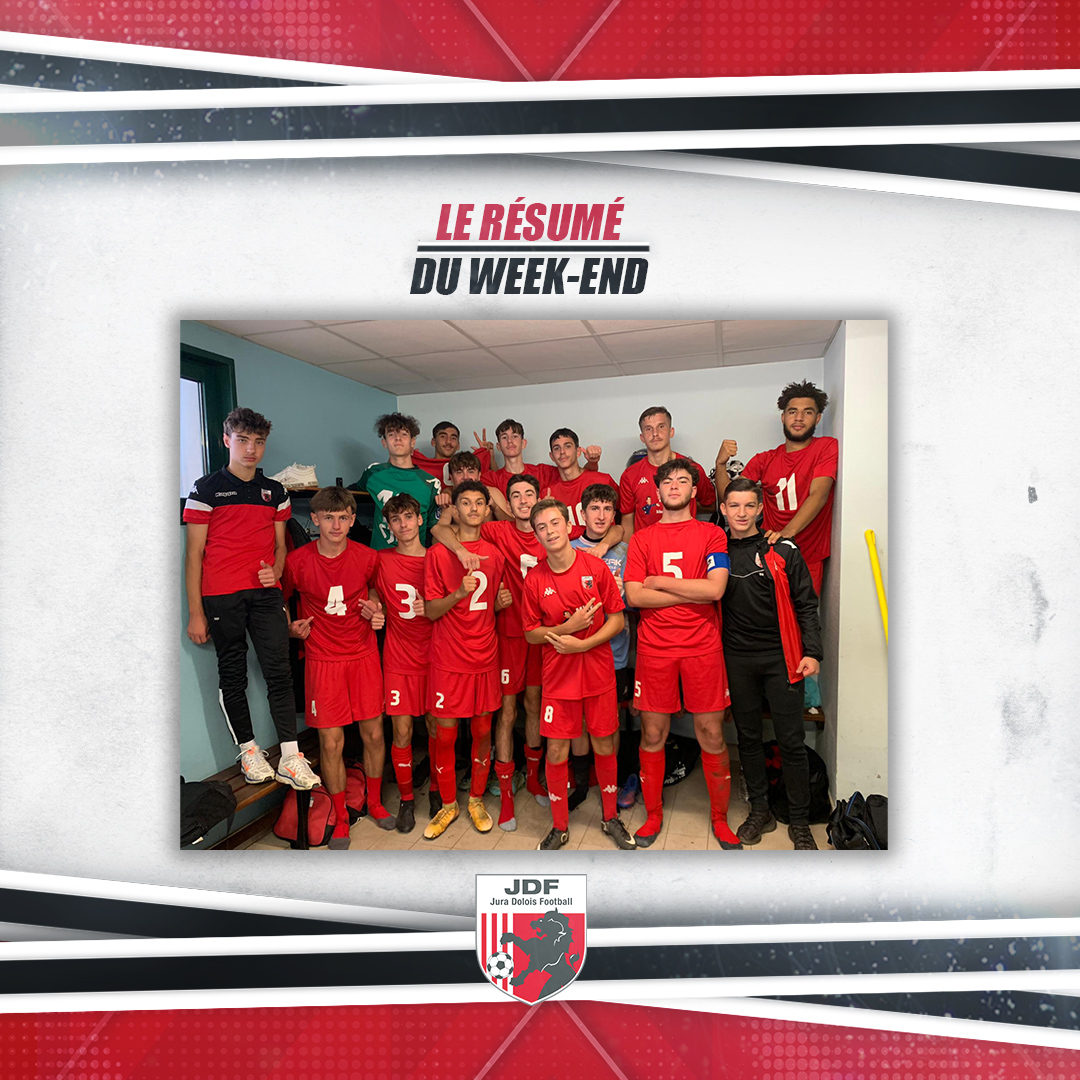 DoloisJura's tweet photo. 📊 Tous les résultats du week-end avec notamment la qualif' de nos U18 pour le 4e tour de la Coupe Gambardella 🔥 👊

➡️ https://t.co/yxv8skNPLV

#TeamJDF 🔴⚪️ https://t.co/1dzaF14pGn