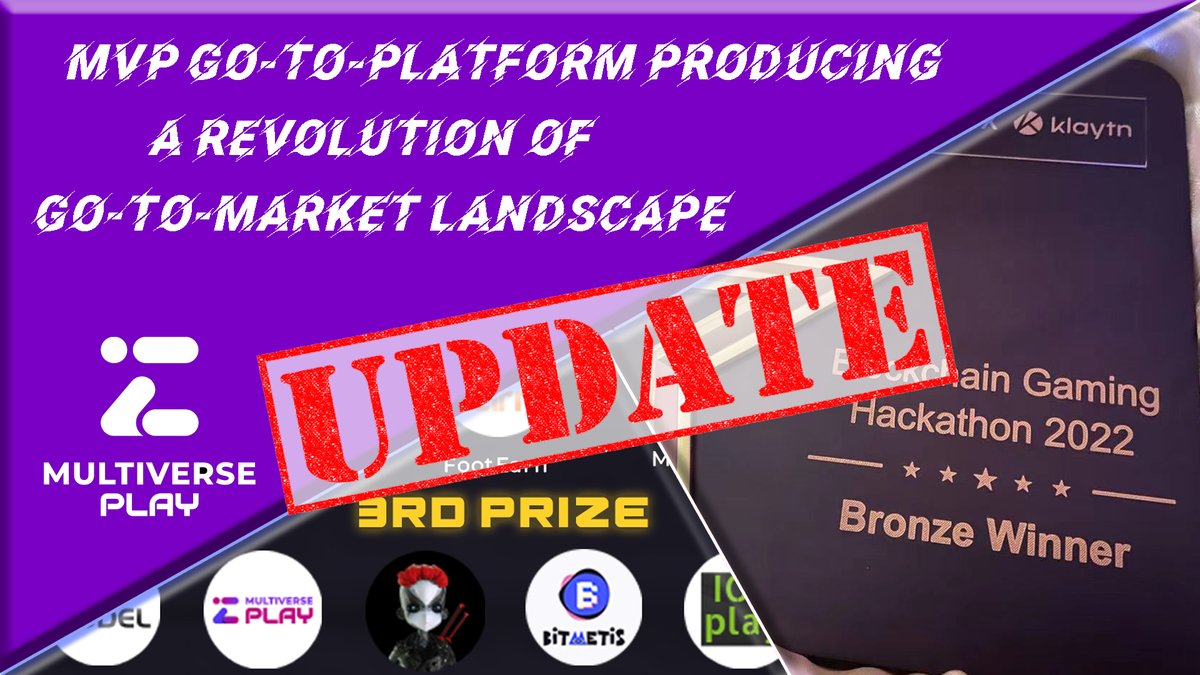 What did we do in the past 30 days? With the experience of awards in two hackathons, we are designing an exciting new platform! A Crypto hub for market operators. Also, a Go-To-Market platform. We believe it will change the existing Go-To-Market landscape. #multiverseplay #Web3
