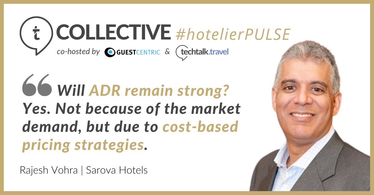 Newest COLLECTIVE #hotelierPulse session that we co-hosted with our friends at <a href="/GuestCentric/">GuestCentric Systems</a>, ft. special guest <a href="/rajeshvohra/">Rajesh Vohra</a> from <a href="/SarovaHotels/">Sarova Hotels</a>.

Missed it? We got you covered.

On-demand on techtalk.travel
Podcast👉🏼bit.ly/3suGxLn
Video👉🏼 bit.ly/3sluwIm