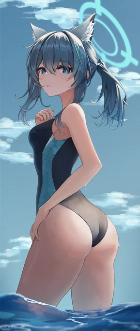 水着シロコ #ブルアカ 