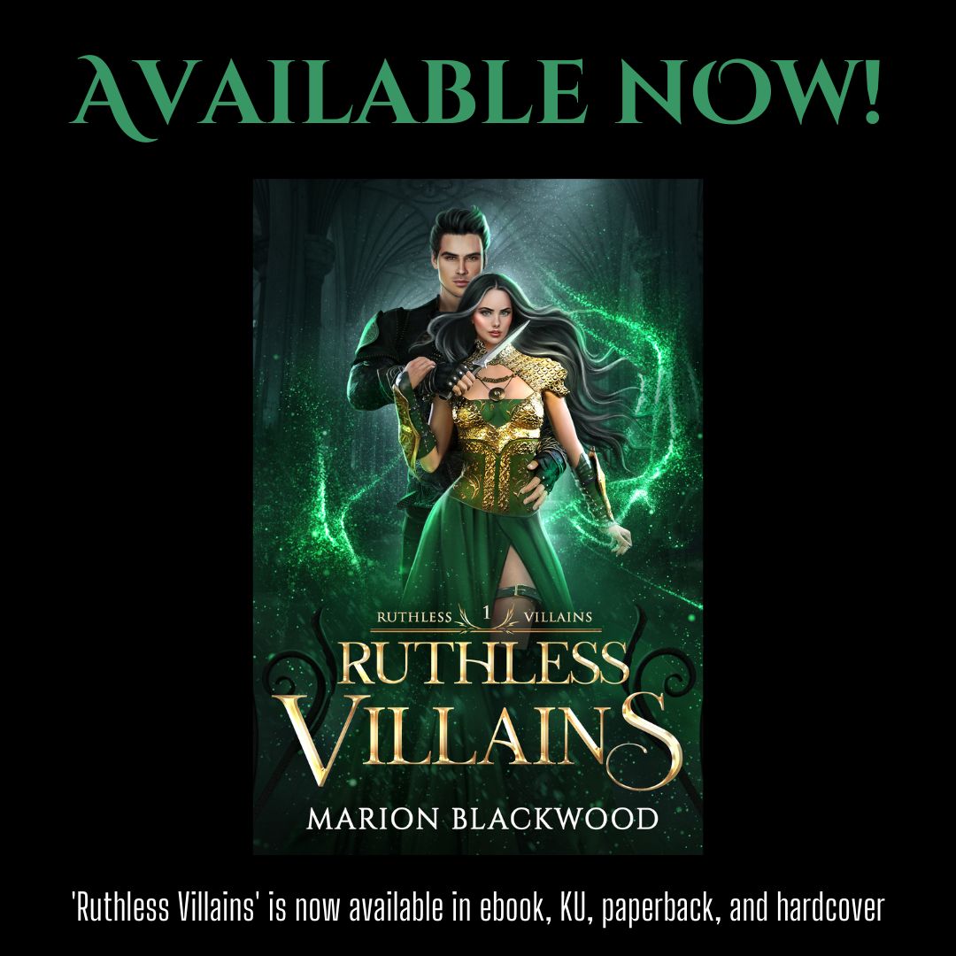 It's release day!! 🥳😍 I'm releasing my 15th book, and the first book in my third series, today! This time, it's a spicy fantasy romance 🖤⚔️ You can find it here: books2read.com/ruthlessvillai… #WritingCommmunity #AmWritingFantasy
