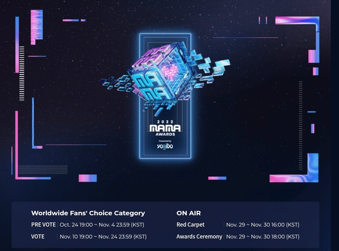 iu_stats's tweet photo. .@_IUofficial nominated at the 2022 Mnet Asian Music Awards (MAMA)

✨️Best Female Artist 
✨️Best Vocal Performance Solo — Drama
✨️Worldwide Fans' Choice

🏆DAESANG
✨️Artist Of The Year
✨️Song Of The Year — Drama https://t.co/l1IGhVKnle
