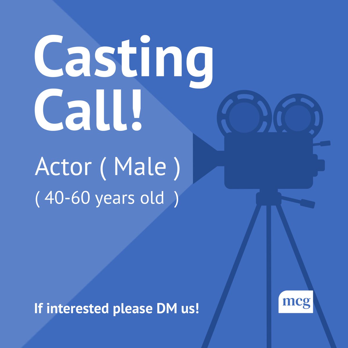 We're looking for actors!

Send us a DM if you're interested ✉️