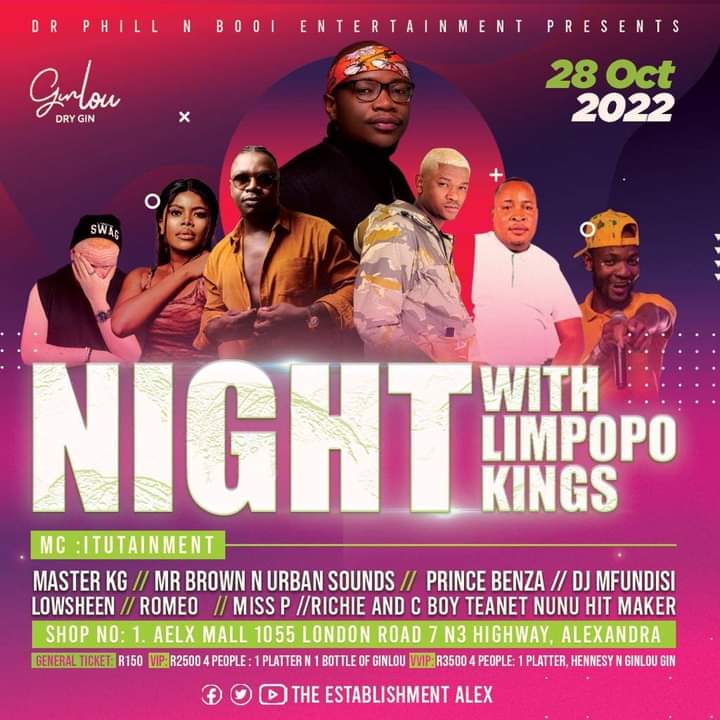 Washaaaa don't forget that this week we are here🔥🔥🔥🔥

Friday - Alex Mall /Night With Limpopo 🤴 kings
Saturday- Botlokwa /Heritage mMsic Festival

Booking details: 0610093800
ChezaPrinceBenza 
#Dilo di txentxitse🔥🔥🔥