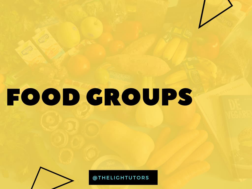 thelightutors's tweet photo. It’s time for our #MondayTidbits session, and the topic of the week is Food Groups! https://t.co/5mr2t4pteW