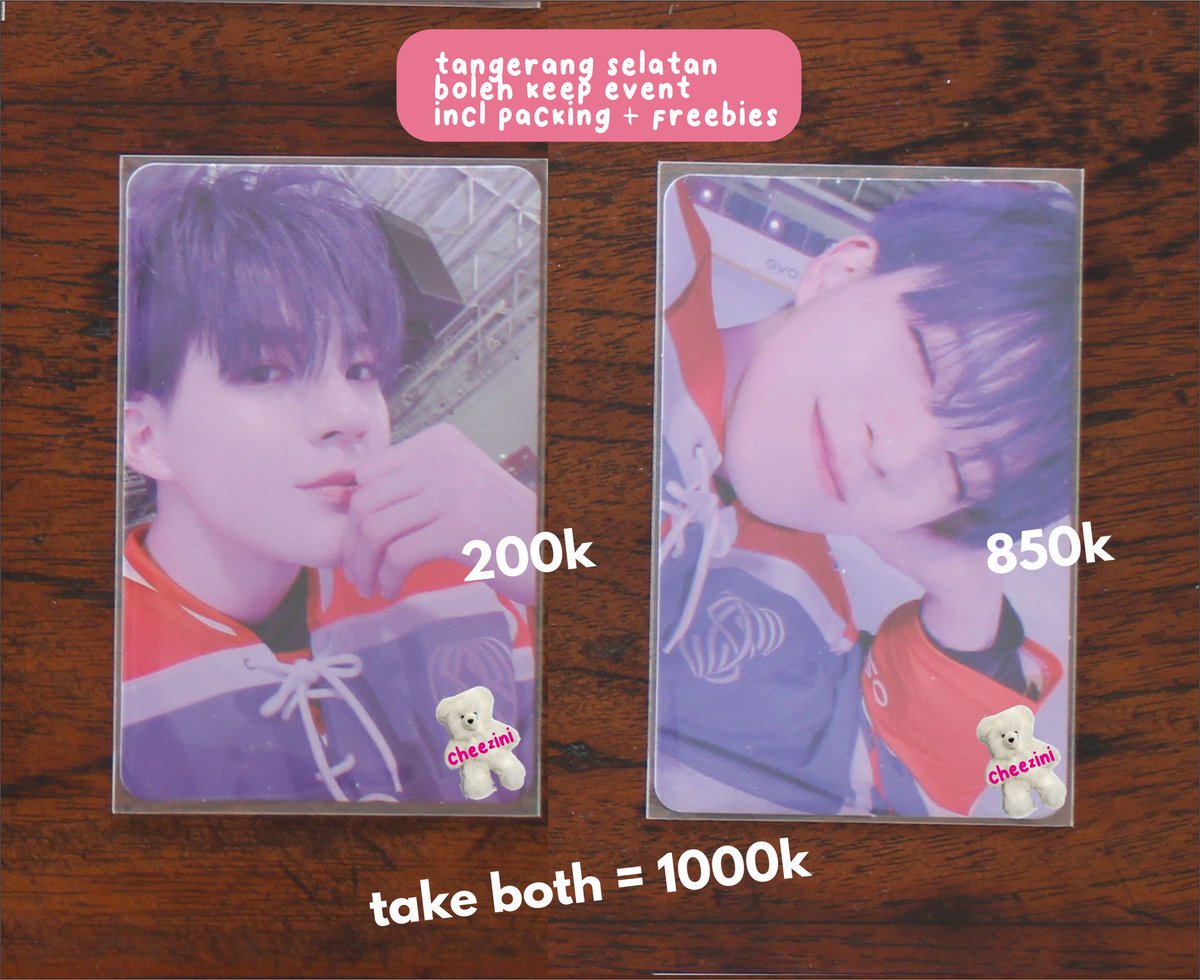 cheezini's tweet photo. ✦ wts ✦

♡ jeno arrival (200k)
♡ jeno kihno arrival (850k)

overall good condi
bisa each
bisa take both (1000k)

t. pc jenkihriv jenriv tinta nct https://t.co/fScfKuWjo9
