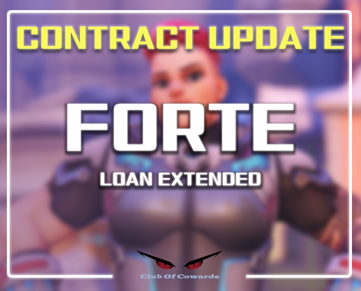 [Official]
COC 팀의 낭만 그 자체 Forte 선수의 임대 계약이 연장되었습니다. 트라이얼에서 Forte 선수의 낭만을 기대해 주세요. 😍😍😍😍