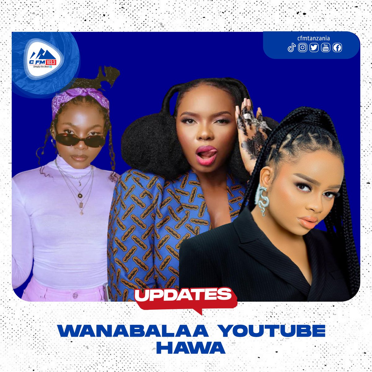 Cfmtanzania's tweet photo. #CFMUPDATE: Mtandao wa TopChart Africa umeweka orodha ya mastaa wa muziki nane Barni Afrika wenye wafuasi (Subscribe) wengi kwenye mtandao wa Youtube, huku nafasi ya kwanza ikishikwa na @officialzuchu -2.29M, ya pili@yemialade -2.10M na nafasi ya tatu.@therealsinach -1.97M. https://t.co/EK2KLdeAmc