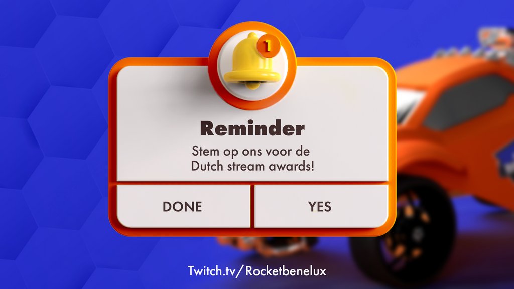 Gaaf nieuws! We zijn namelijk opgenomen in de nominatieronde voor de Dutch Stream Awards 💪. Je kunt op ons stemmen in de categorieën "Beste Esports streamer" en "Beste stream overall" op: dutchstreamawards.nl. Alvast bedankt voor het stemmen 😊
#RocketBenelux #DSA #Twitch