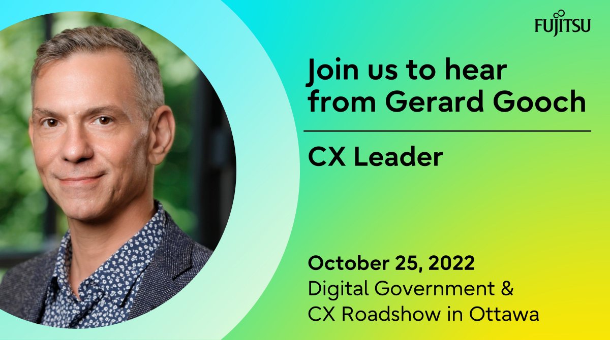 Join us at the Digital Government &amp; CX Roadshow on October 25th in Ottawa, Canada to hear from CX Leader, Gerard Gooch! Learn more: okt.to/N5VPZr
