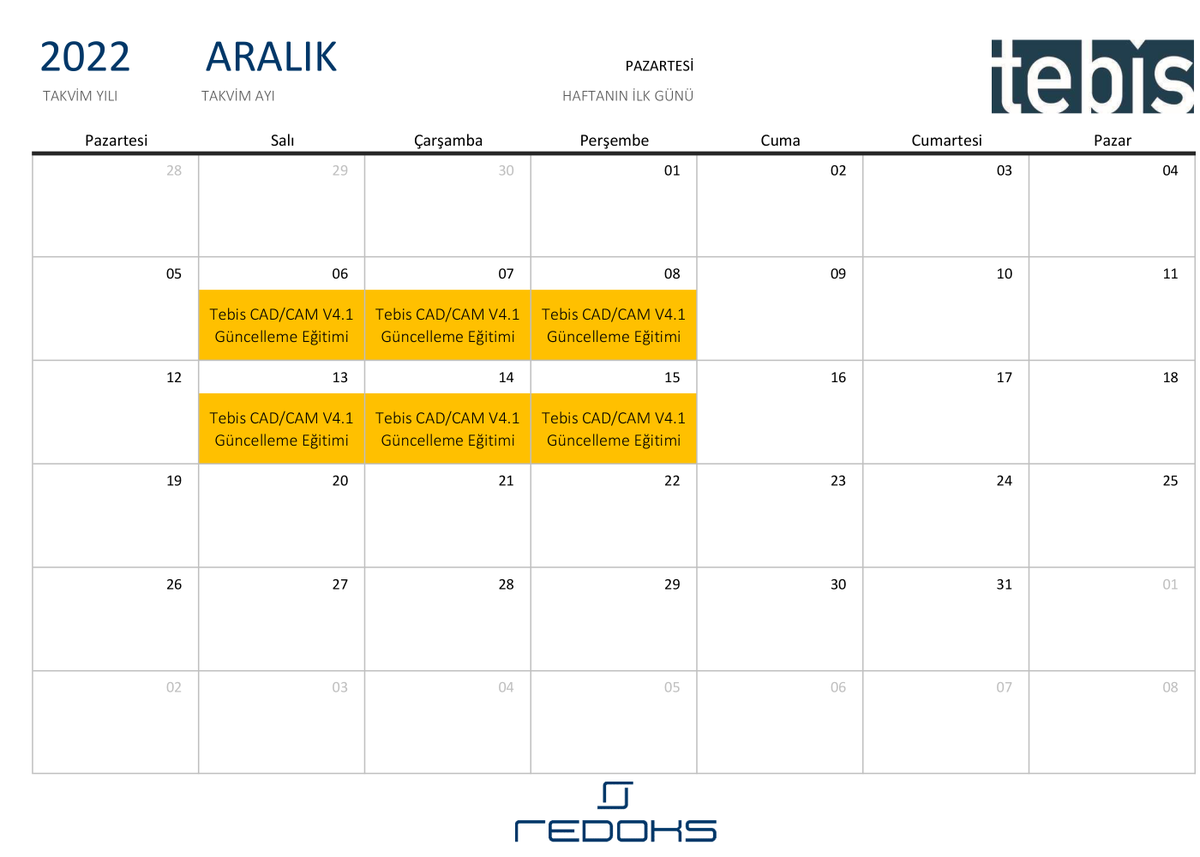 Redokseng's tweet photo. Katı ve parametrik tabanlı Tebis V4.1 versiyonu güncelleme eğitimleri başlıyor..!

V4.1 versiyonu ile gelen yeniliklerden sadece birkaçını ve eğtiim tarihlerini aşağıdaki resimleri kaydırarak görebilirsiniz. https://t.co/2Jlo6Vkr77