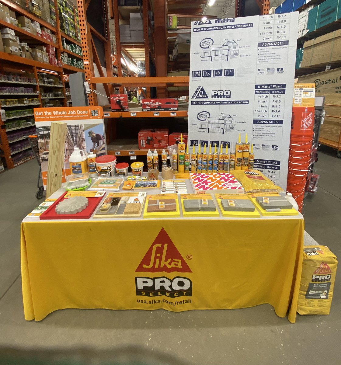 ShannonG386's tweet photo. Kicking off #HomeDepot pro week at the Lane Avenue store #6346 in Jacksonville Florida.  Stop by for a donut and let me teach you about our amazing products. #Sika #SikaProSelect #Rmax https://t.co/UBa5VVnMdV