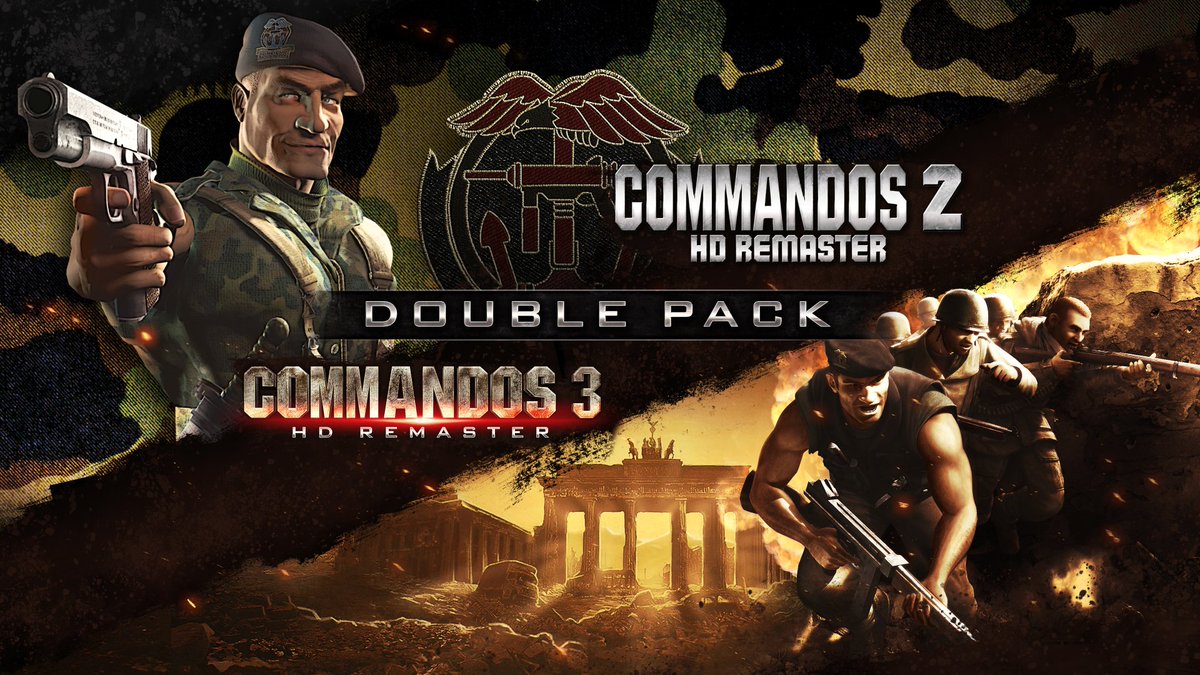kalypsomedia's tweet photo. ALARM! The boxed retail version of the Commandos Double Pack has been equipped with a new release date. The Double Pack containing #Commandos2HD Remaster and #Commandos3HD Remaster will be deployed to stores on November 10th! 🔥 https://t.co/Po77DbrQ4T
