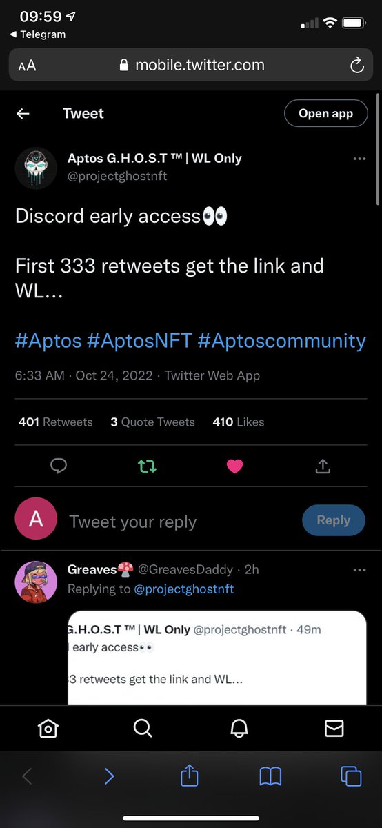 AndrewDequera's tweet photo. @projectghostnft Done! https://t.co/13VIks15fc