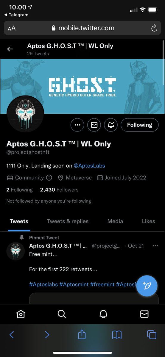 AndrewDequera's tweet photo. @projectghostnft Done! https://t.co/vgXv1qJdZ8