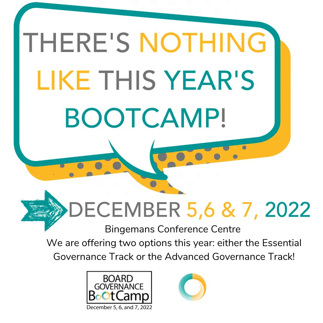 capacitycanada's tweet photo. Registration is still Open for our Board Governance BootCamp! BootCamp will be held December 5, 6, & 7 at the Bingeman Conference Centre!
Visit https://t.co/WCpgZByfCZ to learn more and Register today!
#bootcamp #inperson #CCEvent #CapacityCanada #board #governance #training https://t.co/8gVf2izopO