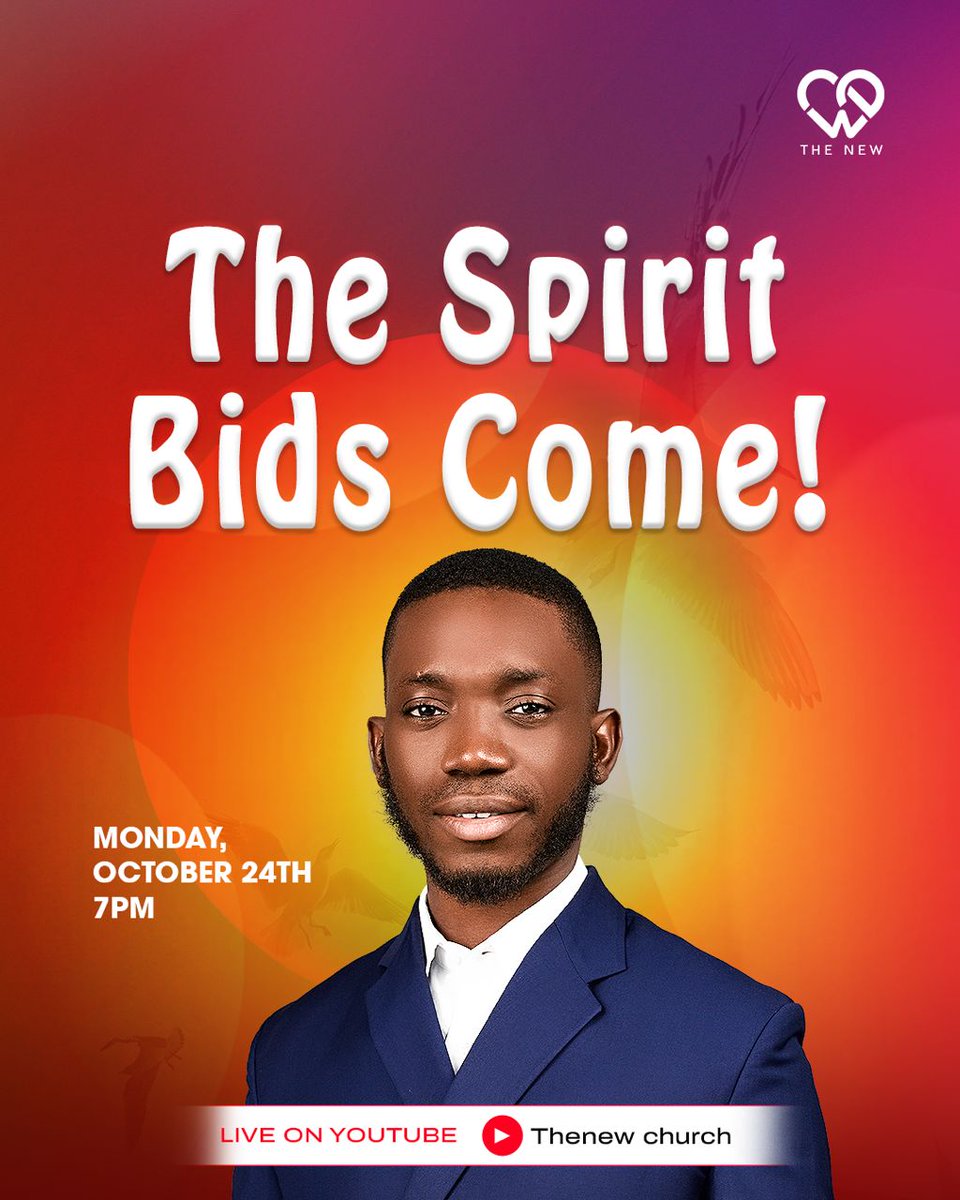 TheNew_Akure's tweet photo. Aaaayyyyyyaaaaa🔥🔥🔥🔥🔥
The spirit has bid us to come, and we are obedient to the voice of the spirit!
This night, 7pm
YouTube with Pastor Shola Okodugha
Come!
#Wearethenew #Sandmovement #Sandsoftime https://t.co/13rAFAOUq1