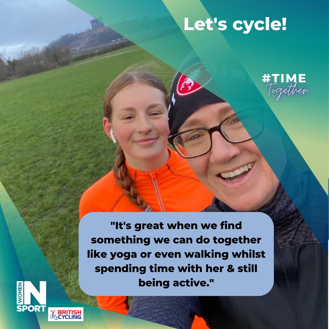 Elizabeth started cycling with her parents as a youth rider. Mum Victoria has always been her biggest supporter & now Elizabeth cycles for the cycloross race team. Being active gives them a chance to catch up & spend #TimeTogether @BritishCycling ow.ly/eJ8T50LhLIa👇🚴‍♀️