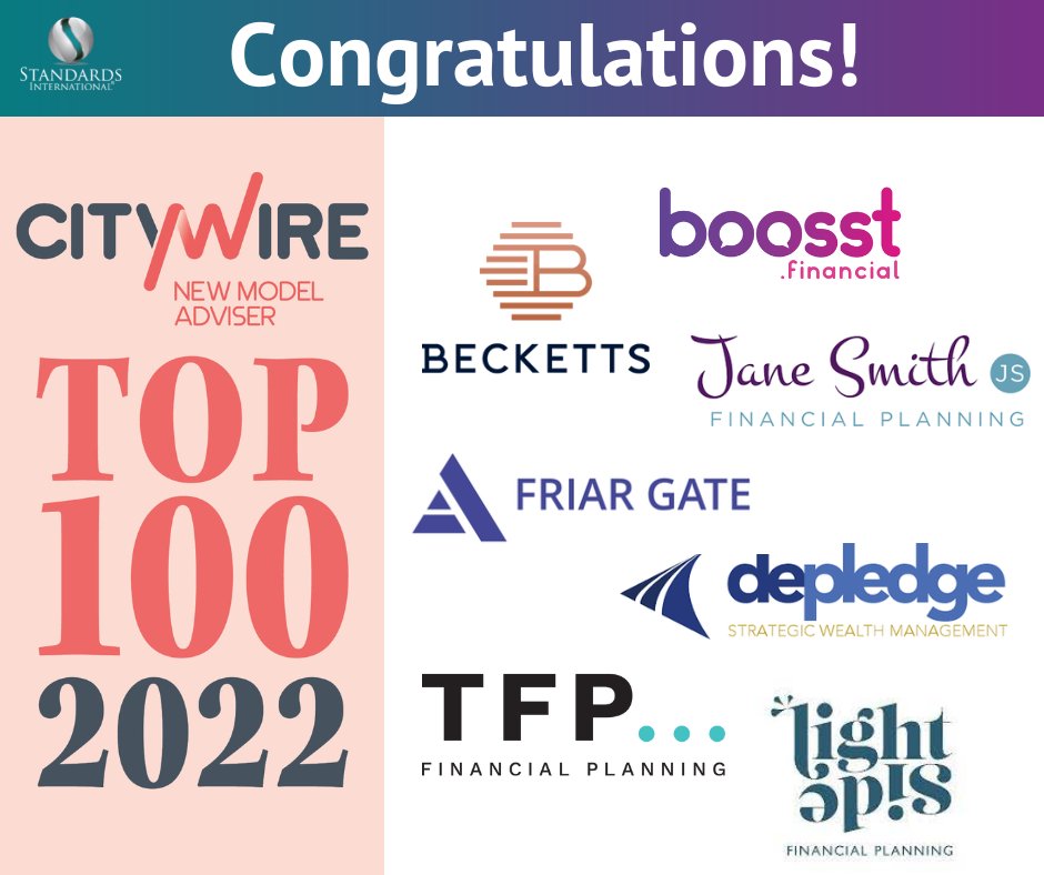 Congratulations to our incredible clients who have made it onto the 2022 NMA Top 100 Firms!

🏆 <a href="/BeckettsFs/">Becketts</a> 

🏆 <a href="/boosstFinancial/">boosst</a> 

🏆 <a href="/DepledgeSWM/">Depledge SWM</a> 

🏆 <a href="/FriargateIFS/">Friar Gate IFS</a> 

🏆 <a href="/IFAinOlney/">Jane Smith Financial Planning</a> 

🏆 <a href="/lightsidefp/">LightSide Financial Planning</a>

🏆 @PlanningTfp 

#financialservices #standards
#citywire #nma #top100