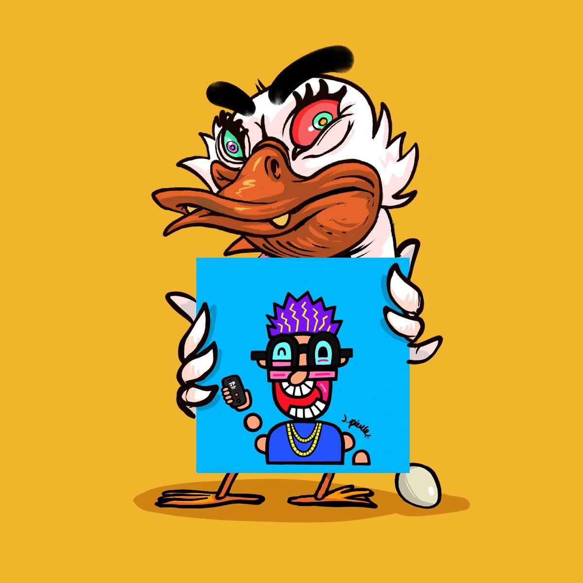 Another special suprise in todays mystery eggs 😱 One lucky winner will win a <a href="/JPandFriendsNFT/">JPierceAndFriends</a> NFT from cracking eggs!🐣

50k tokens to one lucky duck🦆
1️⃣Like &amp; retweet
2️⃣Tag three friends
3️⃣Comment Eth address

#uglyduckwtf #duckarmy #NFTartwork #NFTCommunity #NFTs #Mondayvibes