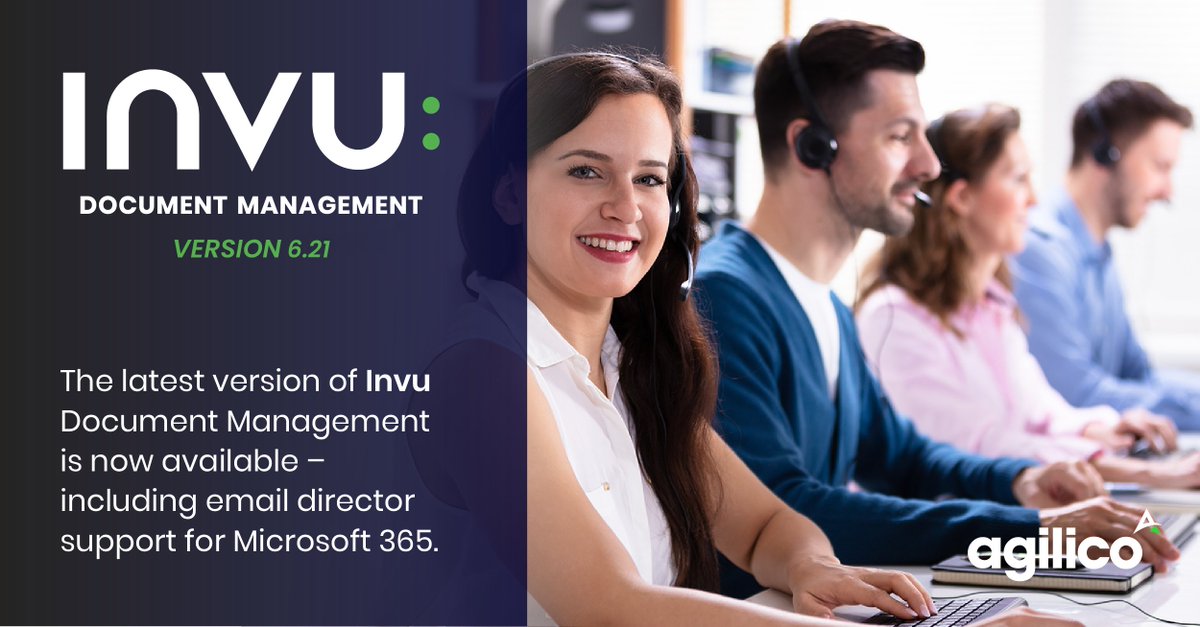 teamagilico's tweet photo. Version 6.21 of Invu Document Management is now available.
Click here to learn more about this update and its latest enhancements here: https://t.co/fixHLkP4jX 
Click here to learn more about Invu Document Management and how it can save time and money: https://t.co/crUmga1PCp https://t.co/fBC0sMdXZi