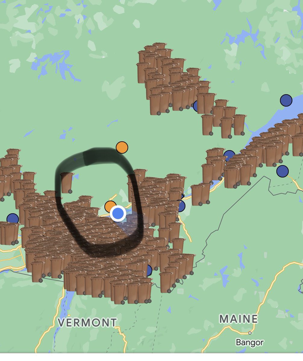 Le bac brun arrive officiellement en Mauricie à partir d’avril 2023 avec Trois-Rivières en premier. La région est en queue de peloton au Québec pour le déploiement de cette collecte. Voir le « trou » dans la carte. <a href="/icimauricie/">ICI Mauricie</a>