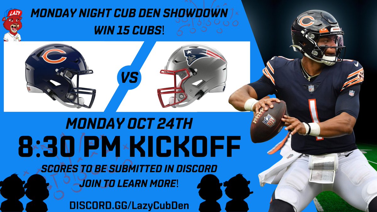 And Just Like That We Are Up To 15 Cubs For #MNF! Only in the Lazy Cub Den!

#Ethereum #NFTs <a href="/LazyLionsNFT/">Lazy Lions 👑</a> #ROAR