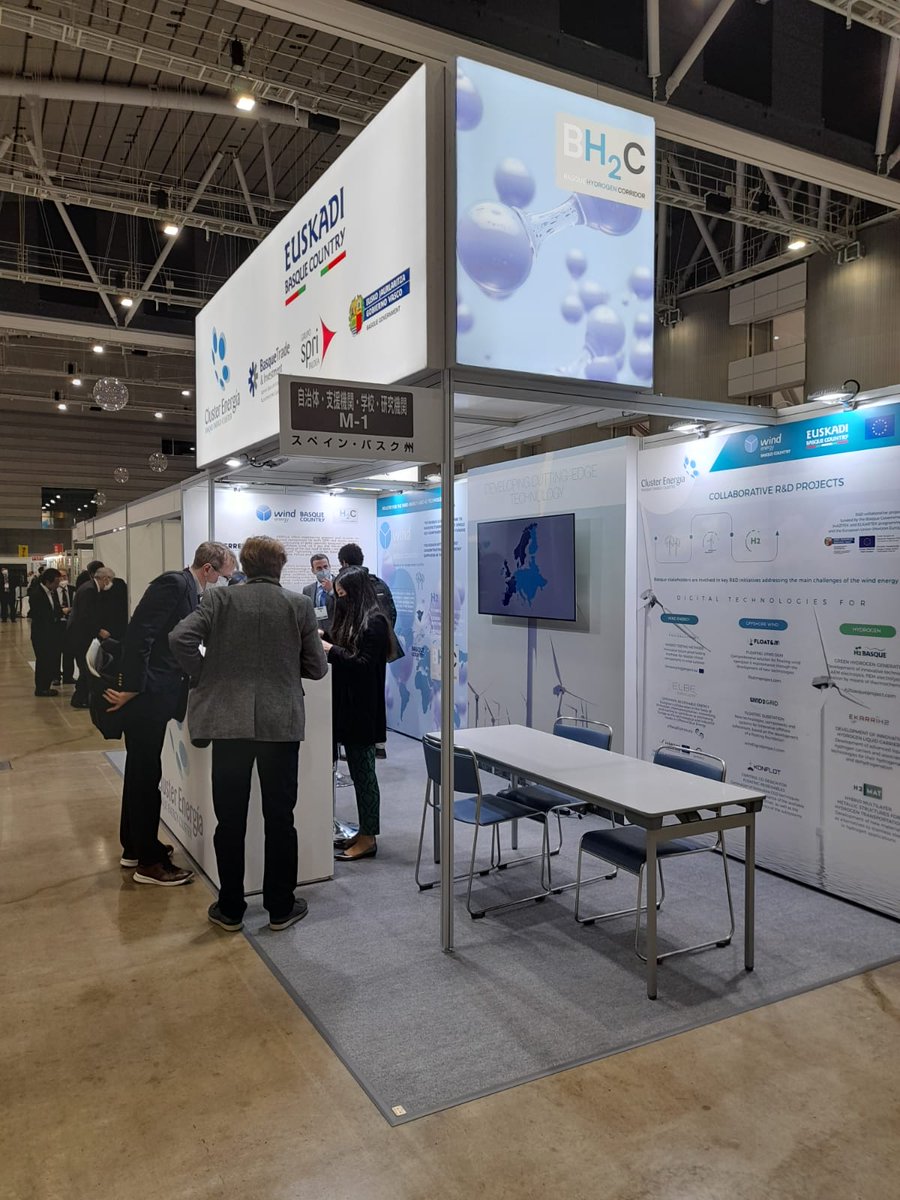 Cluster_Energia's tweet photo. #H2MAT estuvo presente durante la #ConferenceREIF2022 en #Fukushima 🇯🇵 donde los visitantes pudieron conocer el proyecto #ELKARTEK
@MU_gep, @upvehu, @AZTERLAN, @tecnalia, @Ceit_BRTA, @sidenoraceros, @tubacex #innovación y @Cluster_Energia https://t.co/Q3ScsD5AMs