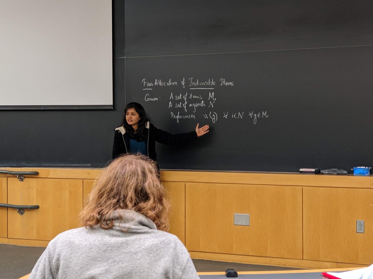 arpitabiswas777's tweet photo. 😍👩🏫Chalk+Blackboard teaching is pure love!❤️
Thank you @boazbaraktcs for inviting me to deliver a guest lecture! Thank you Priya and Gabe for coordinating! #CS #course #lecture #TheoreticalComputerScience @Harvard @HCRCS https://t.co/FANxZD2ASR