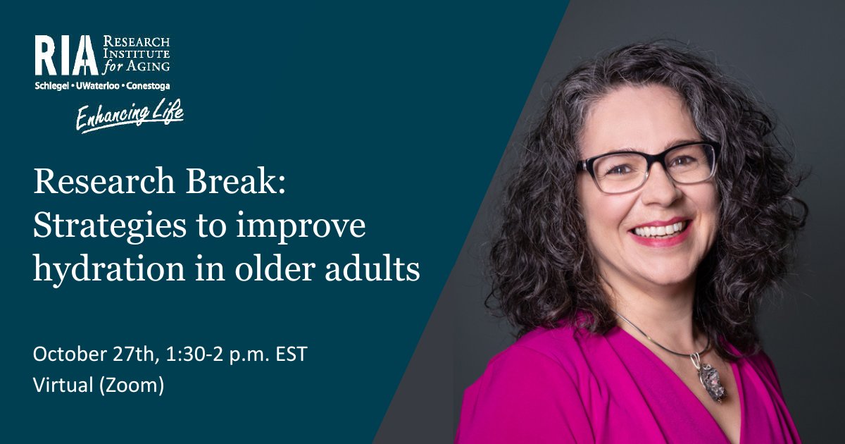 Almost all older adults in LTC don't drink enough fluids on a daily basis. In this engaging discussion on Thursday, we will discuss strategies to improve hydration in older adults, including research based in senior care communities. Register now: the-ria.ca/events/getting…