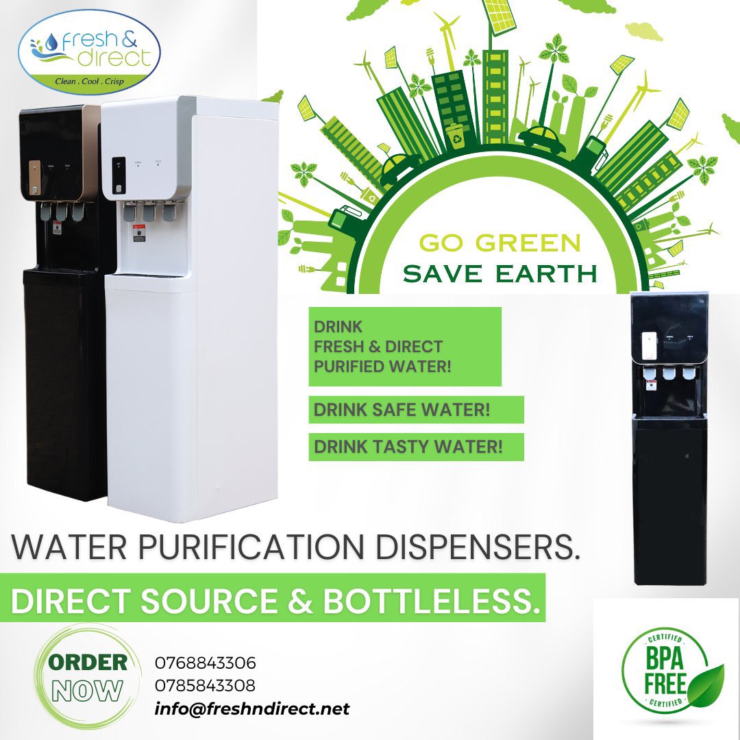 FreshnDirectKe's tweet photo. We recommend our Water Purification Dispensers depending on your water source: City Water, Borehole Water...
Get drinking, safe water. #FreshnDirect #WaterpurifictionDispensers #WaterDispensers #Nairobi #Kenya https://t.co/55y4IYY4BQ