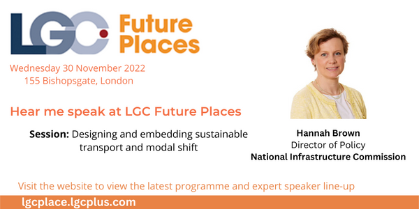 Hannah Brown, Dir. of Policy, @NatInfraCom confirmed to speak at #LGC #FuturePlaces. 30 Nov, LDN. View the programme and speakers bit.ly/3TMGWVl #Planning #Estates #RTPI #Place #Placemaking #Townplanning #Localgov #Localgovernment #Nationalinfrastructure #Infrastructure
