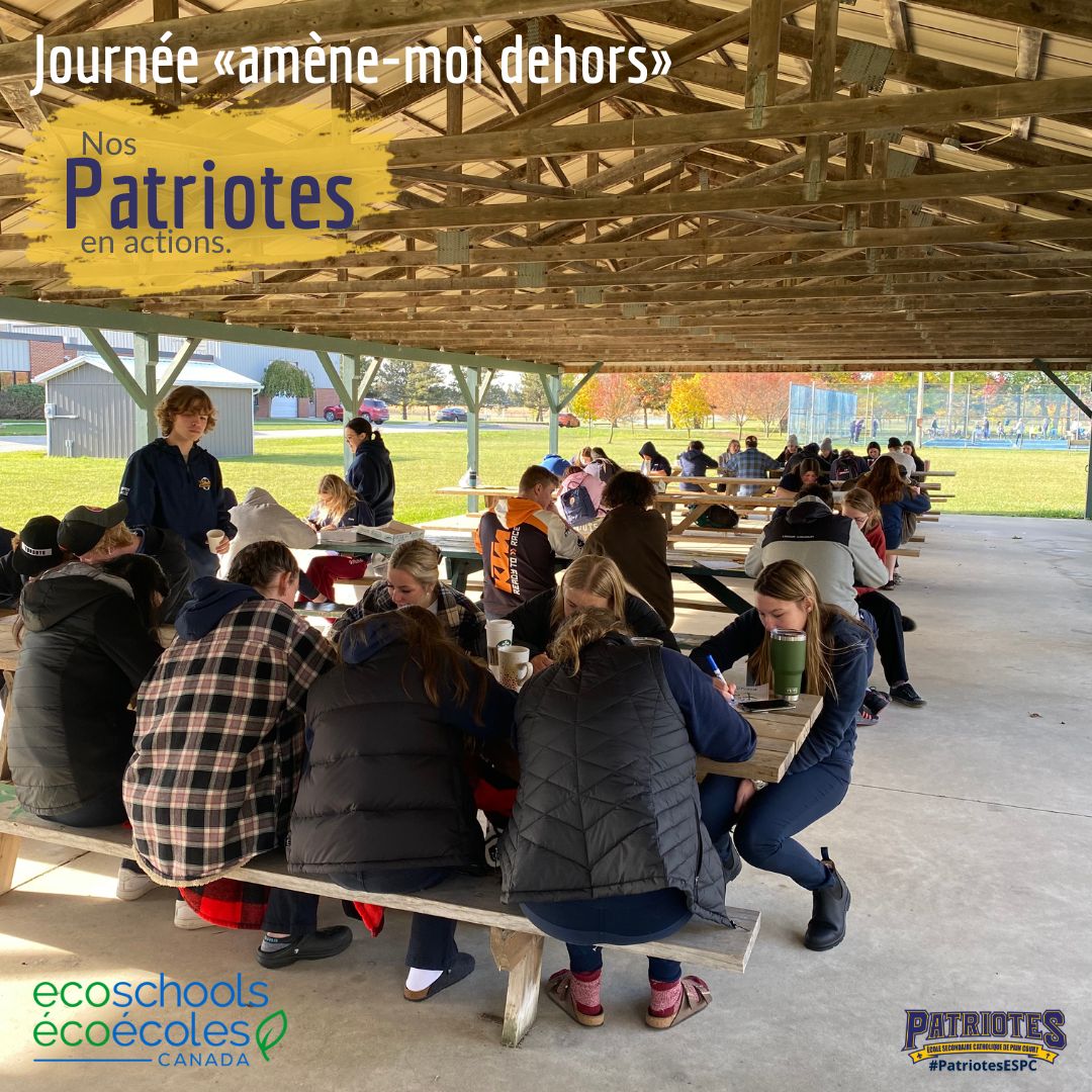 ESCPainCourt's tweet photo. Nous avons célébré la journée « amène-moi dehors » avec une session de coloriage.
🍃Feuilles de coloriage venant de nos boîtes de papier BERNAche (déjà utilisé d'un côté)
🌿Thème en lien avec le recyclage et la nature.
🍃Tasses réutilisables pour le chocolat chaud. #PatriotesESPC https://t.co/PHUisVIsRI