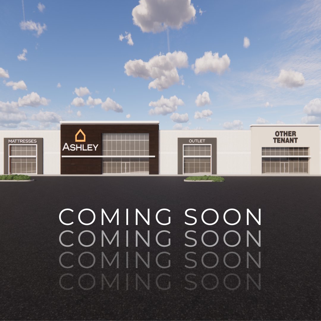 newsouthprop's tweet photo. Salisbury, NC will be welcoming one of Broad River Retail's newest home furnishing stores, a combination of Ashley and Ashley Outlet, in the summer of 2023. Dale Hall of New South Properties represented Broad River in this acquisition. #cltcre #commercialrealestate https://t.co/DrrTRBSZ3u