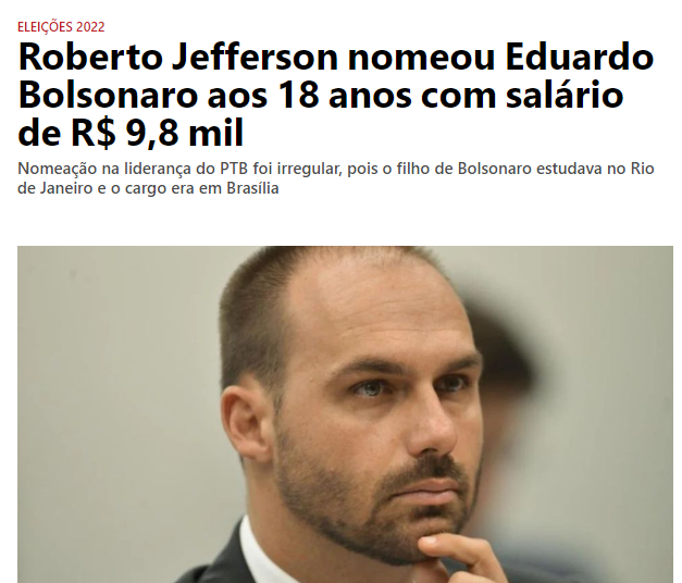 J_LIVRES's tweet photo. REPÚBLICA DA RACHADINHA: Em 2003, Eduardo Bananinha fazia faculdade no Rio e recebia 10 mil por mês de um trabalho presencial em Brasília. O chefe? Ninguém menos que Roberto Jefferson. @GuilhermeBoulos https://t.co/UNfHYHusE2