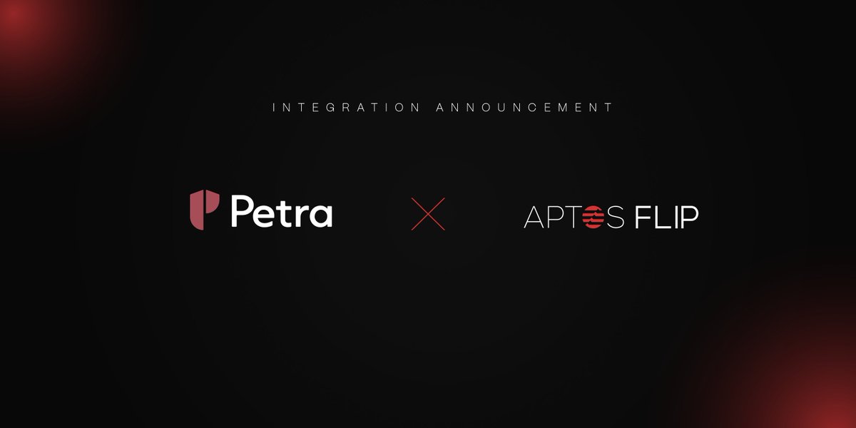 News of the day for our community. 

We're excited to share that you can now use <a href="/PetraWallet/">Petra</a> to flip on mainnet at aptflip.com.

First 50 Petra Wallets to use aptflip will get 100% WL and maybe some airdrop in the future.

#aptos #nfts #Airdrop