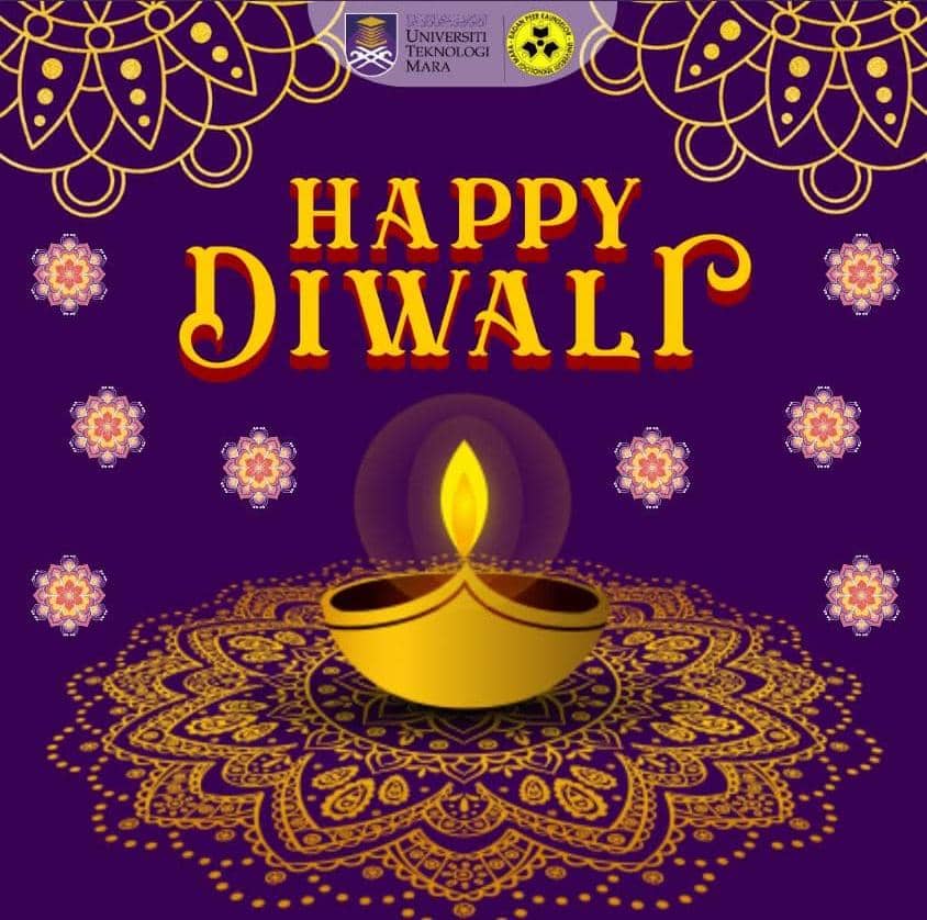 peersuitms3's tweet photo. Salam Sejahtera
Salam UiTM Dihatiku

✨Happy Diwali✨
*May the Festival of Lights, fill your life with the Glow of Happiness and the Sparks of Joy and may this year bring you happiness and make your dreams come true*

#peersuitmseremban3
#happydiwali
#UiTMDihatiku https://t.co/XFgoGRhyeZ