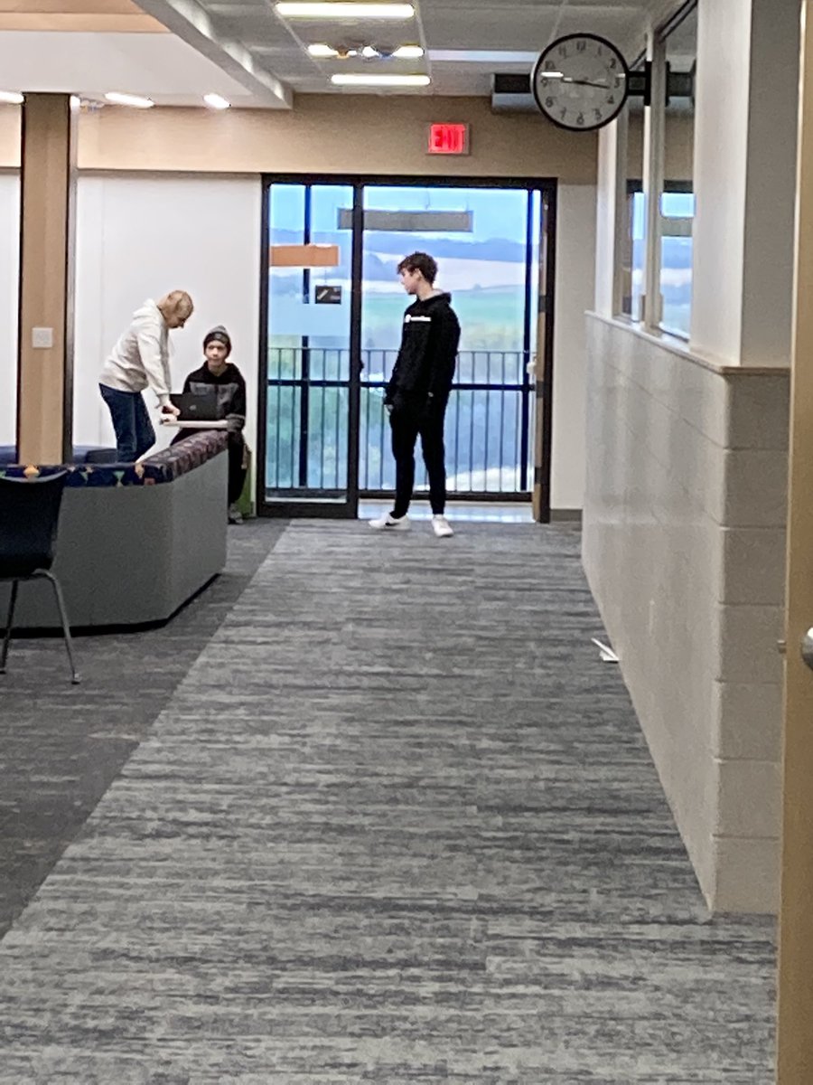 Students testing their design in Science with paper airplanes.  Great way to activate our group learning areas @DakotaMS