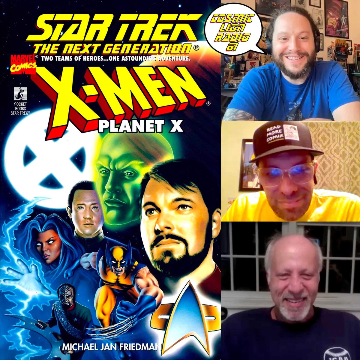 HUGE NEW PODCAST with @FriedmanMJ talking the Star Trek XMen crossover novel and tons more!! available on Apple or here: cosmiclionradio.libsyn.com/61-talkin-star… @StarTrek #StarTrekTNG #XMen @bobdylan @CutForTime @BenjaminAhr