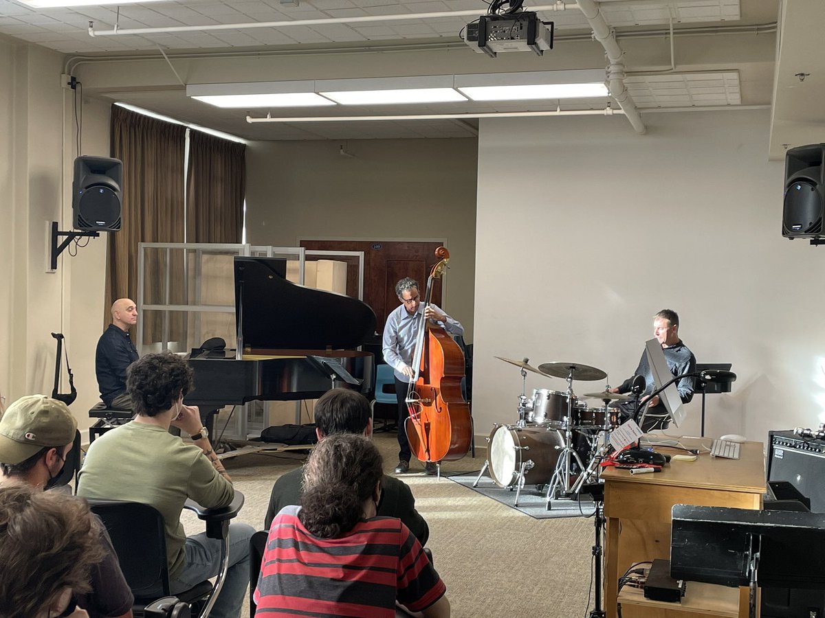 Masterclass today with the Montreal Jazz Trio!