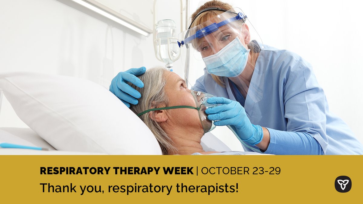 SylviaJonesMPP's tweet photo. It's #RespiratoryTherapyWeek.
Respiratory therapists play a critical role in our healthcare system and we are proud to celebrate their dedication to keeping Ontarians safe and healthy. Thank you to Ontario's respiratory therapists.
#RTWeek22 https://t.co/JvYP93ut1o