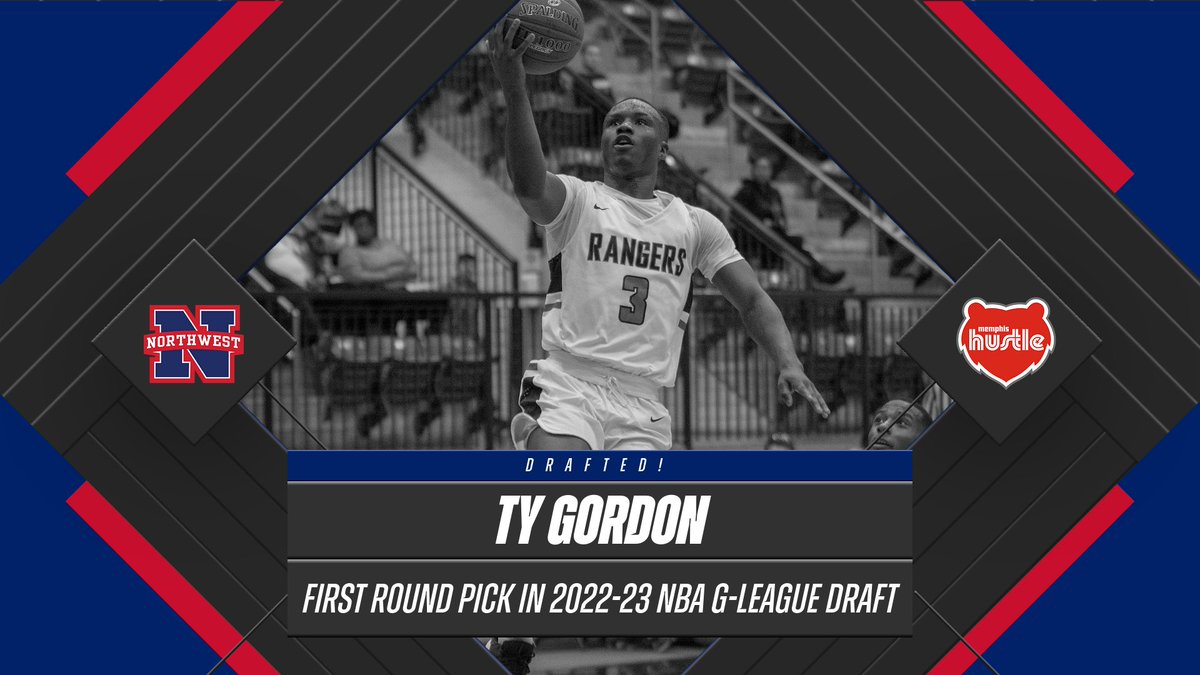 NWCC_Rangers's tweet photo. Going pro close to home!
Congratulations to former Nicholls and @NWCC_MBK standout Ty Gordon on being selected by the hometown Memphis Hustle in the 2022-23 NBA G-League Draft! #RangerUp๐
๐ฐ https://t.co/EpaUFdY5co https://t.co/726t4Aq9cI
