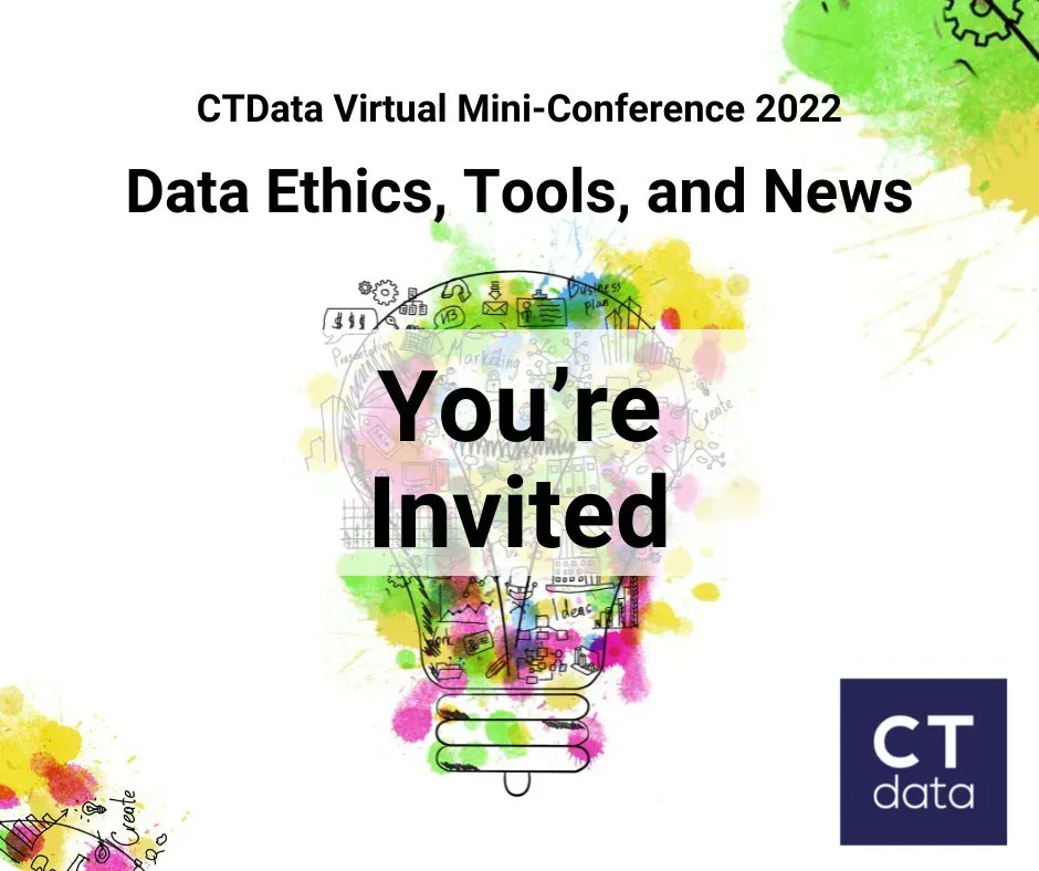 CTOpenData's tweet image. We are excited to invite you to CTData virtual mini-Conference 2022! This year we have a smorgasbord of topics including a session on Why Am I Always Being Researched by @Chicago_Beyond. Learn more and register for this FREE #conference! buff.ly/3xNnVcH #CTDataConf