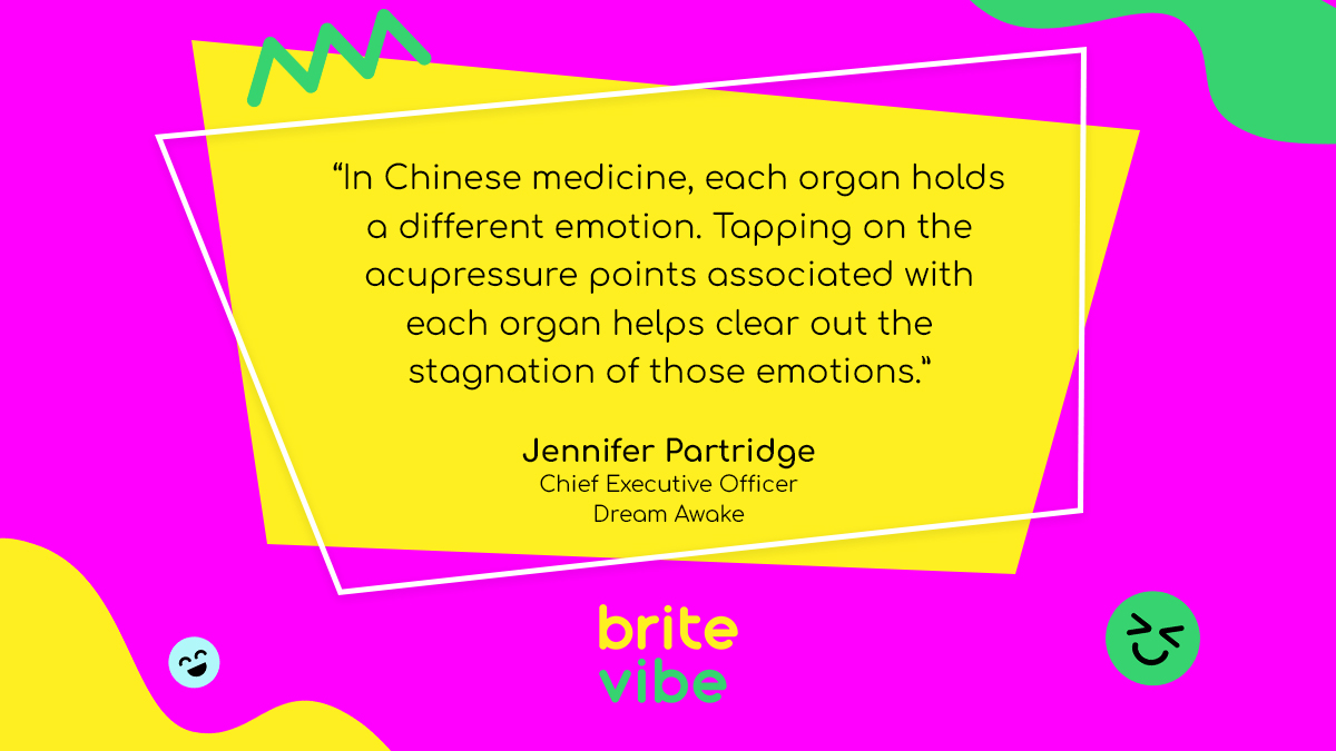 BriteVibe's tweet photo. Jennifer Partridge articulates that when you tap on the acupressure points associated with each organ, you clear out the emotions from the organs and the meridian lines that bring in those emotions.

Listen or watch the full episode: https://t.co/rBzcE5iERv

#BriteVibe #Growth https://t.co/IhBrT8NrVG