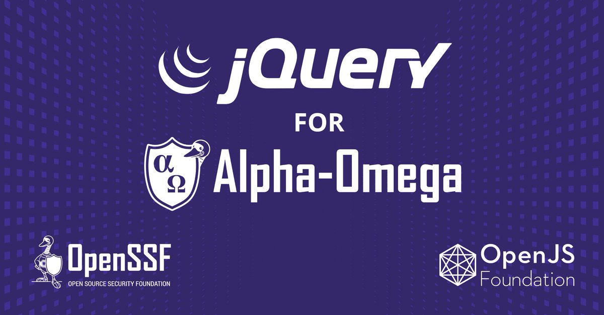 We’re excited to share that @theopenssf Project Alpha-Omega is investing in jQuery to reduce potential security incidents by modernizing its consumers and code! Read more on our blog about how we're working with jQuery maintainers and industry experts: hubs.la/Q01qxkF60